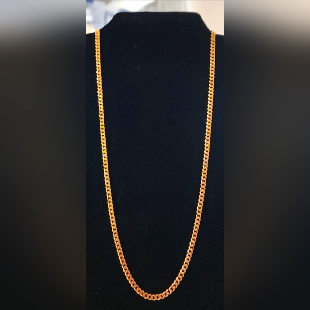 Mens New Stainless Steel Gold Chain, Unisex, 19.5 Inches - Picture 2 of 6